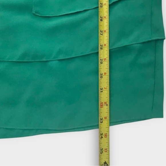 BCBGMaxazria BCBG Hayley Tank Dress Size 2 Emerald Green Shift Tiered Sleeveless - Picture 8 of 11